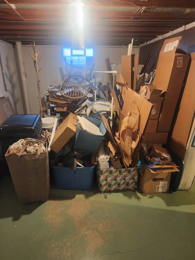 Roll-off dumpster container at job site for Concrete Dumpster Rental in Ironwood